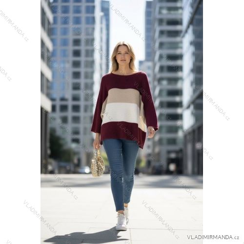 Women's 3/4 long sleeve shirt dress (XS/S/M ONE SIZE) ITALIAN FASHION IMD25030