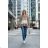Women's 3/4 long sleeve shirt dress (XS/S/M ONE SIZE) ITALIAN FASHION IMD25030