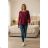 Women's 3/4 long sleeve shirt dress (XS/S/M ONE SIZE) ITALIAN FASHION IMD25030