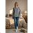 Women's 3/4 long sleeve shirt dress (XS/S/M ONE SIZE) ITALIAN FASHION IMD25030