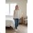 Women's 3/4 long sleeve shirt dress (XS/S/M ONE SIZE) ITALIAN FASHION IMD25030