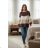 Women's oversized long sleeve knitted sweater (46/48/50 ONE SIZE) ITALIAN FASHION IMD25258