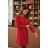Women's 3/4 long sleeve shirt dress (XS/S/M ONE SIZE) ITALIAN FASHION IMD25030