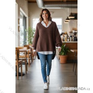 Women's 3/4 long sleeve shirt dress (XS/S/M ONE SIZE) ITALIAN FASHION IMD25030