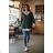 Women's 3/4 long sleeve shirt dress (XS/S/M ONE SIZE) ITALIAN FASHION IMD25030