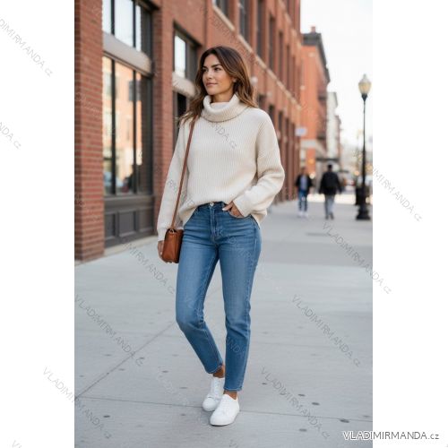 Women's 3/4 long sleeve shirt dress (XS/S/M ONE SIZE) ITALIAN FASHION IMD25030