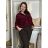 Jacket thin long sleeve women's (UNI XS-M) ITALIAN FASHION IM120049 S / M / L wine