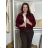 Jacket thin long sleeve women's (UNI XS-M) ITALIAN FASHION IM120049 S / M / L wine