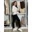 Women's Medium Length Skirt (S/M ONE SIZE) ITALIAN FASHION IMM23HG3154 S / M / L black