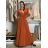 Women's Dress Long Straps Variable Tie (S/M/L/XL ONE SIZE) ITALIAN FASHION IMM223000HG - Fuchsia Pink - S/M