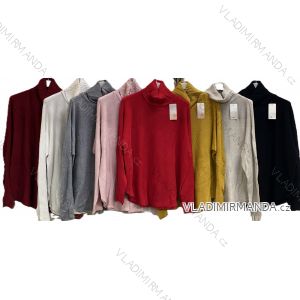 Women's long pleated skirt with belt (S/M/L ONE SIZE) ITALIAN FASHION IMC25333