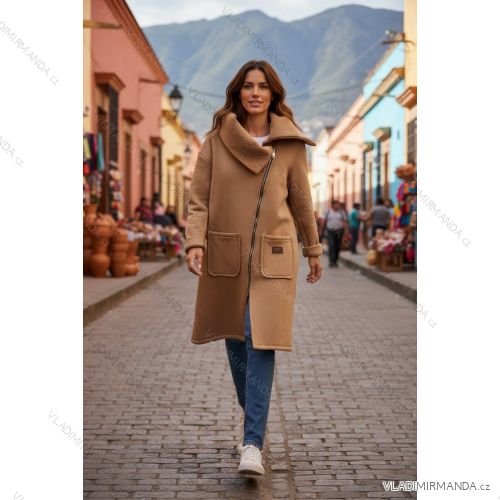 Long women's fleece coat (SML-XL) ITALIAN FASHION IMD211106