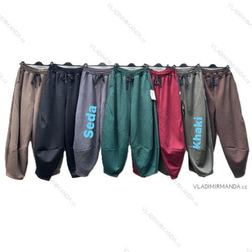 Elegant sweatpants with belt, women's oversized (40/42/44 ONE SIZE) ITALIAN FASHION IMD25512
