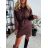 Women's 3/4 long sleeve shirt dress (XS/S/M ONE SIZE) ITALIAN FASHION IMD25030