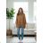 Women's 3/4 long sleeve shirt dress (XS/S/M ONE SIZE) ITALIAN FASHION IMD25030