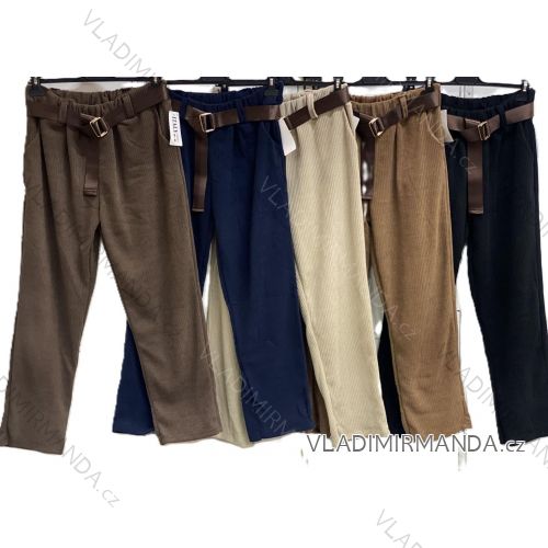 Women's long pleated skirt with belt (S/M/L ONE SIZE) ITALIAN FASHION IMC25333