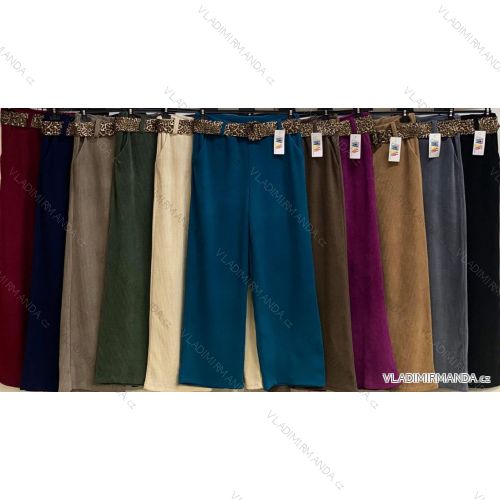 Women's long pleated skirt with belt (S/M/L ONE SIZE) ITALIAN FASHION IMC25333