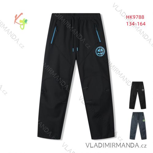 Softshell pants insulated with fleece for boys (134-164) KUGO HK9788