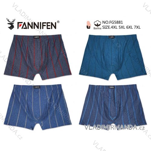 Men's cotton boxer shorts, oversized (4XL-7XL) PESAIL PES25FG5881