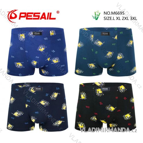 Men's cotton boxer shorts, oversized (L-3XL) PESAIL PES25M6695-