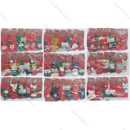Thin Christmas cotton women's socks (35-38, 38-41) AURA.VIA AURA23SN517