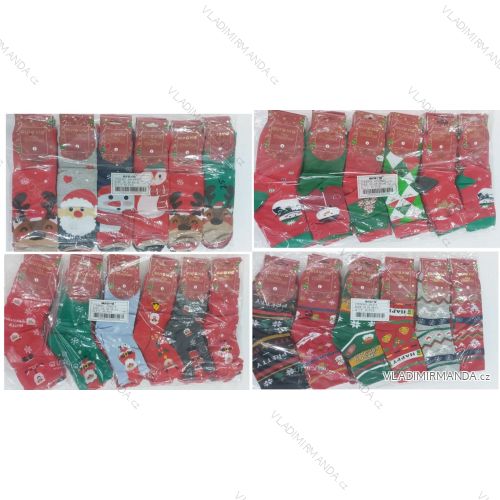 Thin Christmas cotton women's socks (35-38, 38-41) AURA.VIA AURA23SN517