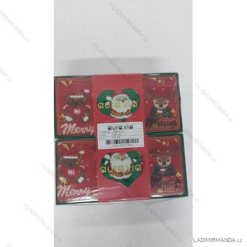 Thin Christmas cotton women's socks (35-38, 38-41) AURA.VIA AURA23SN517