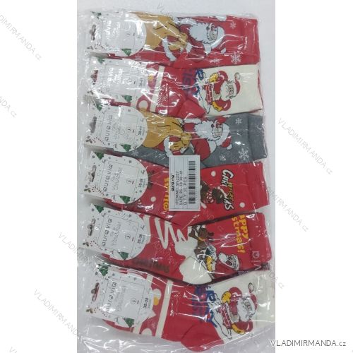 Thin Christmas cotton women's socks (35-38, 38-41) AURA.VIA AURA23SN517