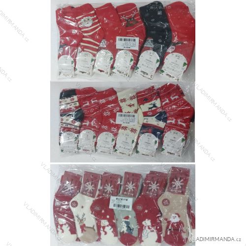Thin Christmas cotton women's socks (35-38, 38-41) AURA.VIA AURA23SN517