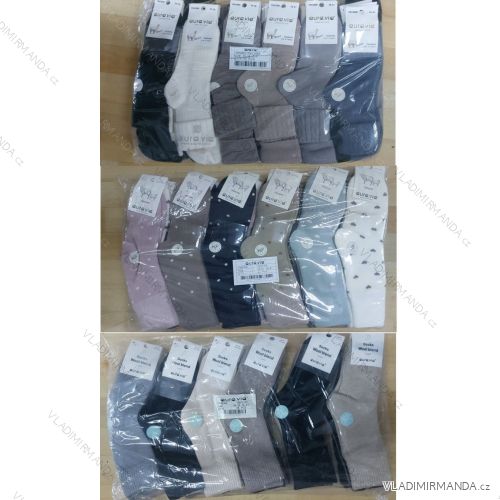 Thin Christmas cotton women's socks (35-38, 38-41) AURA.VIA AURA23SN517