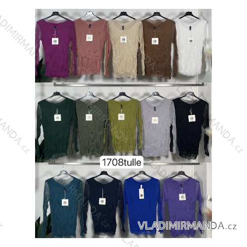 Women's long sleeve tunic (S/M/L ONE SIZE) ITALIAN FASHION IMPLI251202