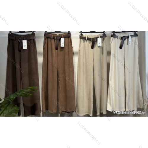 Elegant trousers with belt 3/4 short women's (S/M/L ONE SIZE) ITALIAN FASHION IMPLI257048