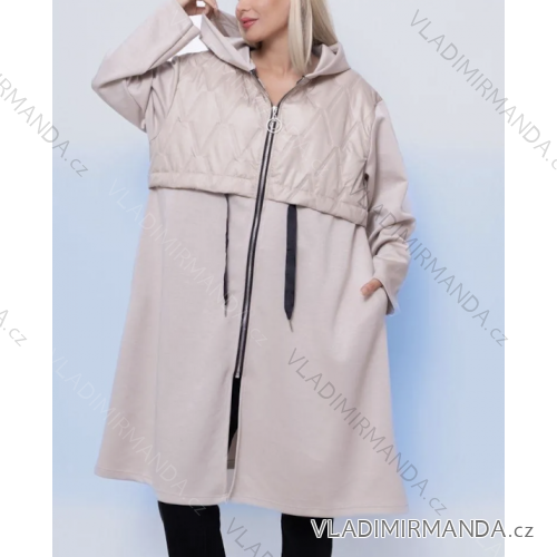 Women's lightweight jacket with hood, zip, long sleeves (S/M/L ONE SIZE) ITALIAN FASHION IMPLI2550874