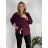 Women's Long Sleeve Shirt Dress (S/M ONE SIZE) ITALIAN FASHION IMWD232607 50/52/54 Brown