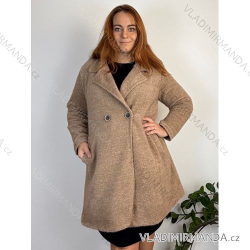 Women's long pleated skirt with belt (S/M/L ONE SIZE) ITALIAN FASHION IMC25333 44/46/48 Brown