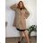 Women's long pleated skirt with belt (S/M/L ONE SIZE) ITALIAN FASHION IMC25333