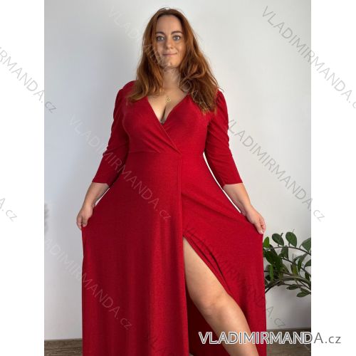 Women's Summer Long Harem Pants (42/44/46 ONE SIZE) ITALIAN FASHION IM424361 red