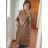 Women's Long Chiffon Short Sleeve Dress (S/M ONE SIZE) ITALIAN FASHION IMWGS231048  black