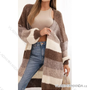 Women's long warm sweatshirt with hood 3/4 long sleeve (S/M/L ONE SIZE) ITALIAN FASHION IMPLI2521490