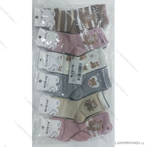 Thin Christmas cotton women's socks (35-38, 38-41) AURA.VIA AURA23SN517