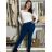 Women's Oversized Knitted Long Sleeve Sweater (S/M ONE SIZE) ITALIAN FASHION IMSN2416125