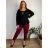 T-shirt with pendant long sleeve women's oversized (52/54/56 ONE SIZE) ITALIAN FASHION IM425611