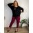 T-shirt with pendant long sleeve women's oversized (52/54/56 ONE SIZE) ITALIAN FASHION IM425611