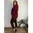 T-shirt with pendant long sleeve women's oversized (52/54/56 ONE SIZE) ITALIAN FASHION IM425611