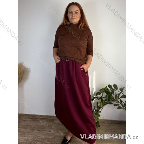 Women's casual summer short sleeve dress VIOLA (S/M/L ONE SIZE) ITALIAN FASHION IMSM25022  Brown