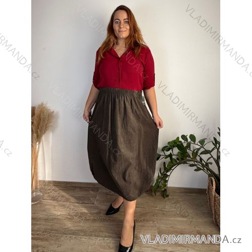 Elegant trousers with belt for women (S/M/L ONE SIZE) ITALIAN FASHION IM425057