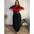 Women's Warm Long Sleeve Dress (L / XL ONE SIZE) ITALIAN FASHION IM421MIA