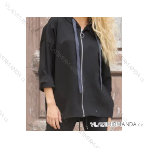 Women's 3/4 long sleeve hoodie (S/M/L ONE SIZE) ITALIAN FASHION IMPLI2520228