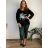 Women's oversized stretch sweatpants (50/52 ONE SIZE) ITALIAN FASHION IM425016