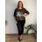 Women's oversized stretch sweatpants (50/52 ONE SIZE) ITALIAN FASHION IM425016